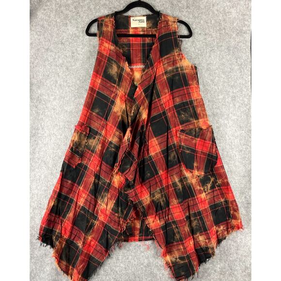 Savannah Jane Duster Vest Womens Small Embroidered Southwestern Grunge Boho NEW - Picture 2 of 15